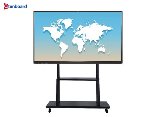 Qtenboard Wholesale Hot Style 55 65 75 85 Lcd Touch Screen All In One Interactive White Board 86 Flat Panel 110 Inch For School
