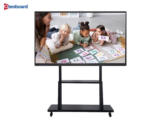 Qtenboard 고품질 55 75인치 4k 스마트 멀티 터치 스크린 전자 인터랙티브 화이트보드 65인치 (우간다용)