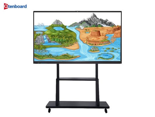 Qtenboard 4K Ultra HD لوحة بيضاء تفاعلية مع وظائف الذكاء الاصطناعي ودعم متعدد اللغات للفصول الدراسية الذكية