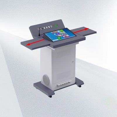 Qtenboard Digital Podium with Dual Touch Display All-in-One Multimedia System and Wireless Mic for Smart Classrooms