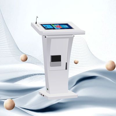 Qtenboard All in One Touch Screen Podium with Multi Device Connectivity and High Efficiency Teaching Experience