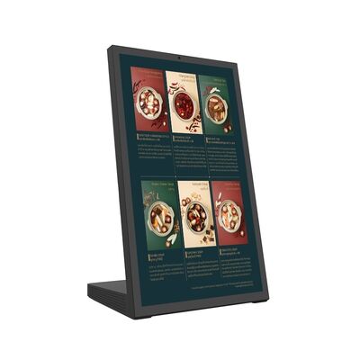 Qtenboard 8-inch Portrait HD Display Restaurant Ordering Tablet with RK3399 Hexa-Core Processor and L-Shaped Touch Design