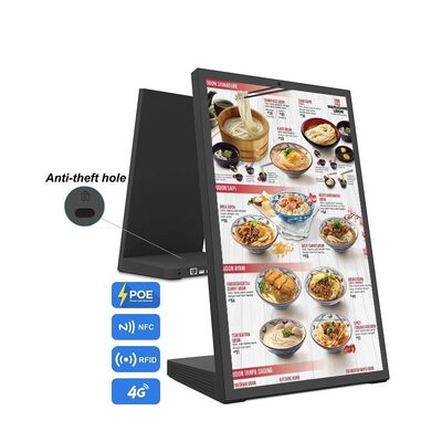 Tabletop Digital Menu Board Display for Restaurants, Hotels, and Cafes