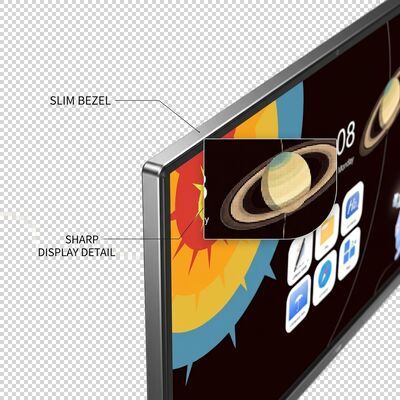 86 Inch 4K UHD Interactive Whiteboard 100 Point Multi Touch AI Wireless Screen Sharing Warm Light Display Panel