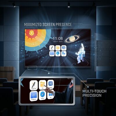 Android 11 Interactive Smart Board 86 Inch 4+32GB IR Interactive Panel for Education