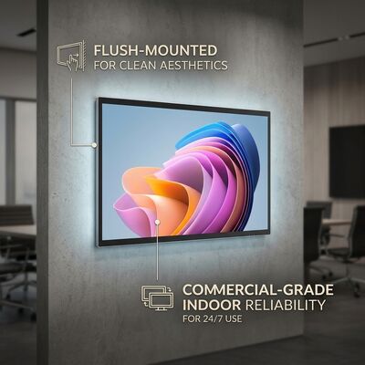 Pantalla de señalización digital Android de 49 pulgadas montada en pared con pantalla inalámbrica 4K Cloud CMS Qtenboard