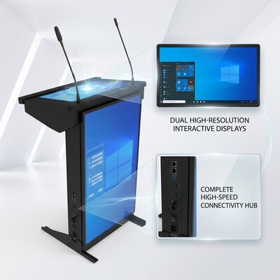 22-19 Inch Digital Podium Windows 11 Integrated AV Control Government Auditorium Lectern