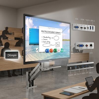 86 Inch 50 Point Multi Touch 4K Interactive Smart Board QM-86HY University Lecture Collaboration Panel