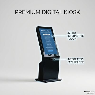 32 Inch Touchscreen Wall-Mounted Digital Signage Hospital Wayfinding Interactive Information Display